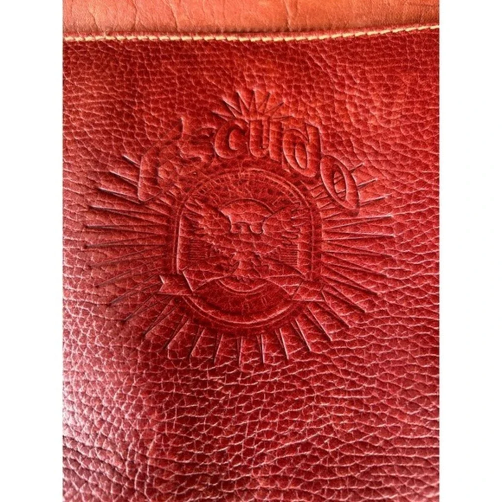 Vintage Escudo Genuine Leather Executive Briefcase Attache Laptop‎ Messenger Bag